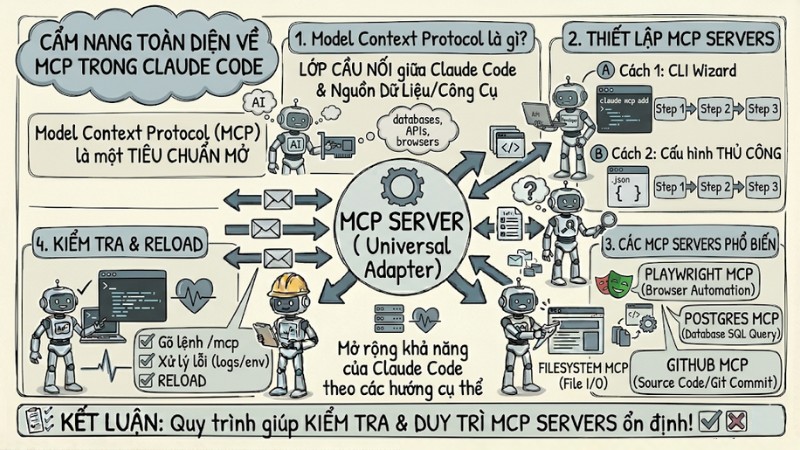 Hướng dẫn thiết lập Claude Code MCP: Tối ưu AI Coding Agent