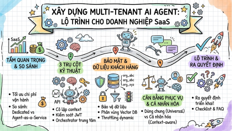 Xây dựng Multi-tenant AI Agent: Lộ trình cho doanh nghiệp SaaS