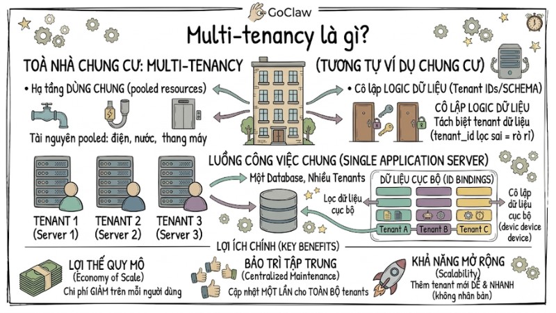 Multi-tenancy là gì? Kiến trúc đa người thuê trong SaaS