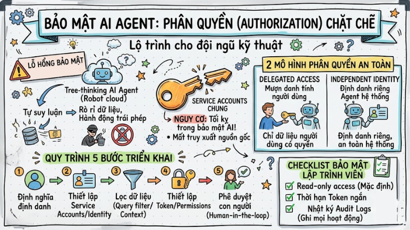 Hướng dẫn quản lý AI agent permission để đảm bảo an toàn hệ thống