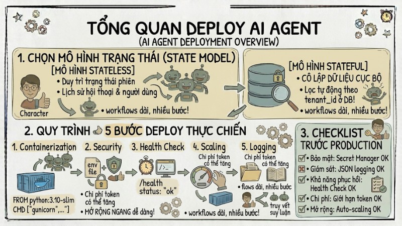 Hướng dẫn chi tiết cách Deploy AI Agent lên Production hiệu quả