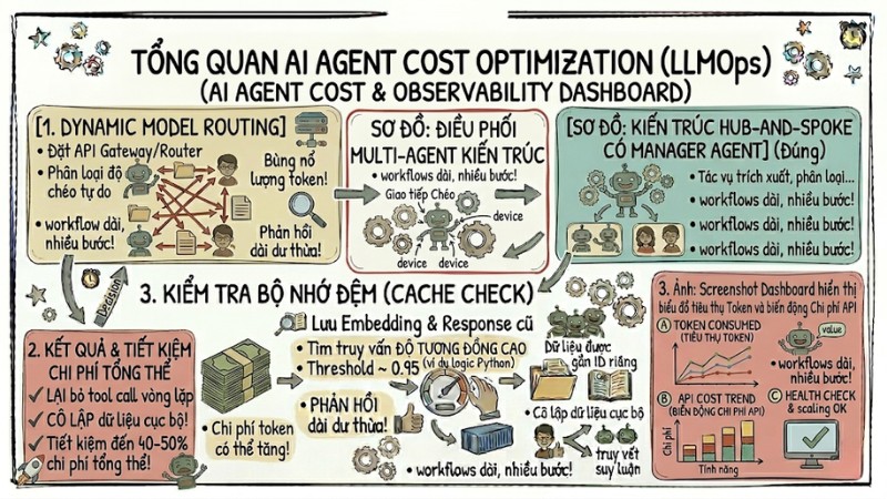 10 chiến lược AI Agent Cost Optimization tiết kiệm ngân sách