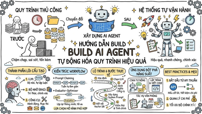 Hướng dẫn Build AI Agent để tự động hóa quy trình hiệu quả