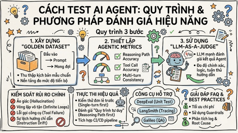 Cách test AI Agent: Quy trình và phương pháp đánh giá hiệu năng