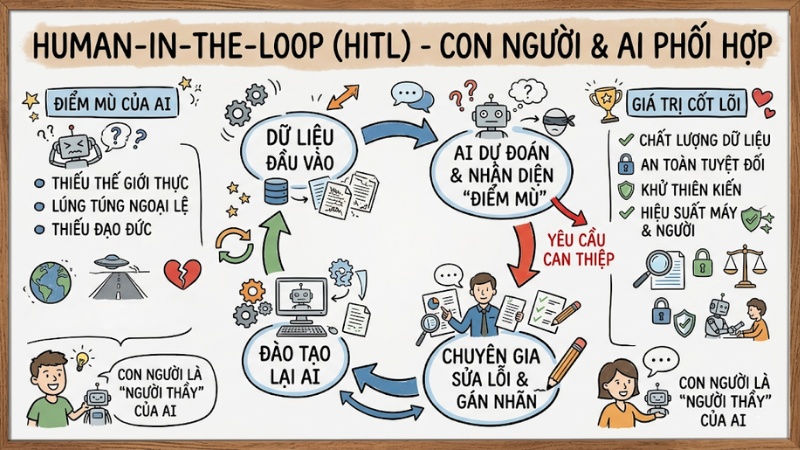 Human-in-the-Loop là gì? Vai trò của con người trong kỷ nguyên AI