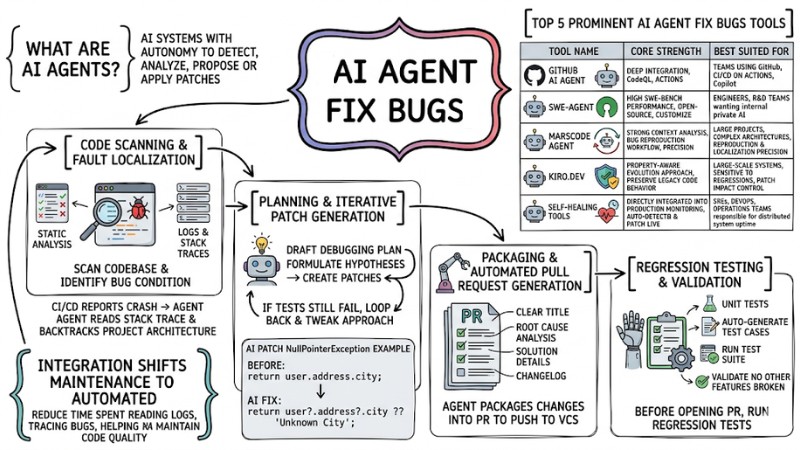 AI Agent Fix Bugs: Operational Mechanisms and Safe Usage