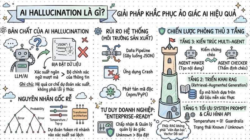 AI Hallucination là gì: Giải pháp khắc phục ảo giác AI hiệu quả