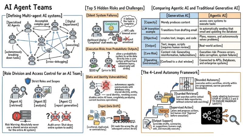 Operating an AI Agent Teams: Risk Management for the Digital Workforce