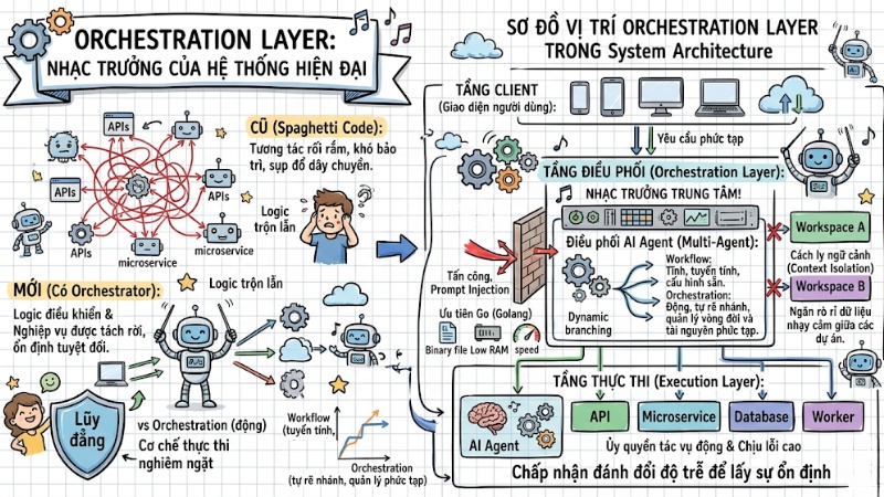 Orchestration Layer là gì? Tìm hiểu tầm quan trọng trong hệ thống