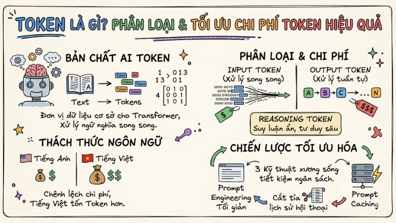 Token là gì? Phân loại và cách tối ưu chi phí token hiệu quả