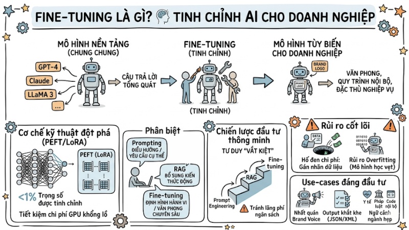 Fine-tuning là gì? Lợi ích, ứng dụng của việc tinh chỉnh AI
