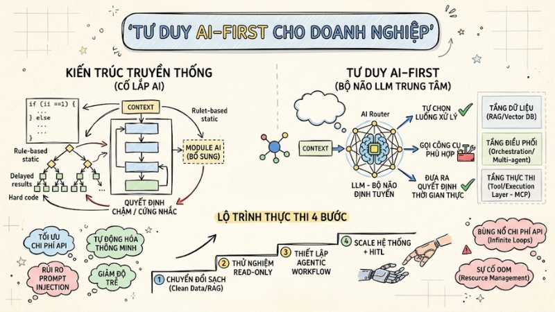 Tư duy AI-First là gì? Lợi ích và cách ứng dụng cho doanh nghiệp
