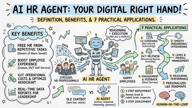AI HR Agent: Definition, benefits and 7 practical applications