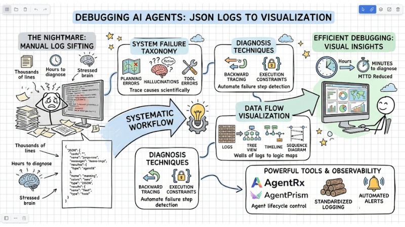 Debugging AI Agents: A Workflow from JSON Logs to Visualization