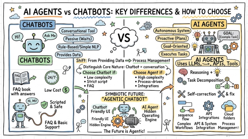 AI Agents vs Chatbots: Key differences and how to choose the right tool