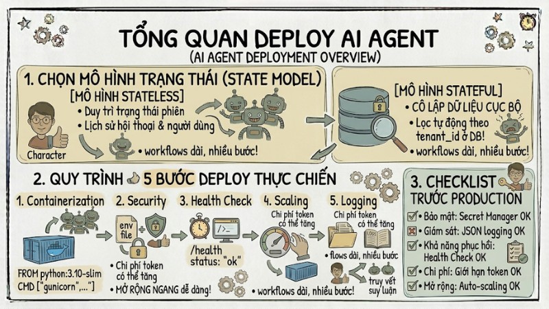 Hướng dẫn chi tiết cách Deploy AI Agent lên Production hiệu quả