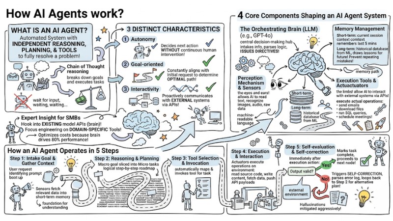 How AI Agents work: Autonomy and Functional Mechanisms